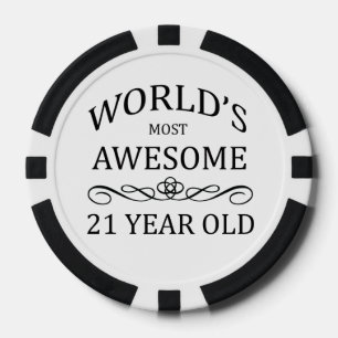 Juego De Fichas De Póquer Años más impresionantes del mundo los 21