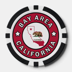 Juego De Fichas De Póquer Área de la Bahía de California