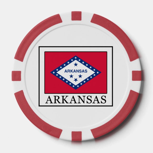 Juego De Fichas De Póquer Arkansas (Anverso)