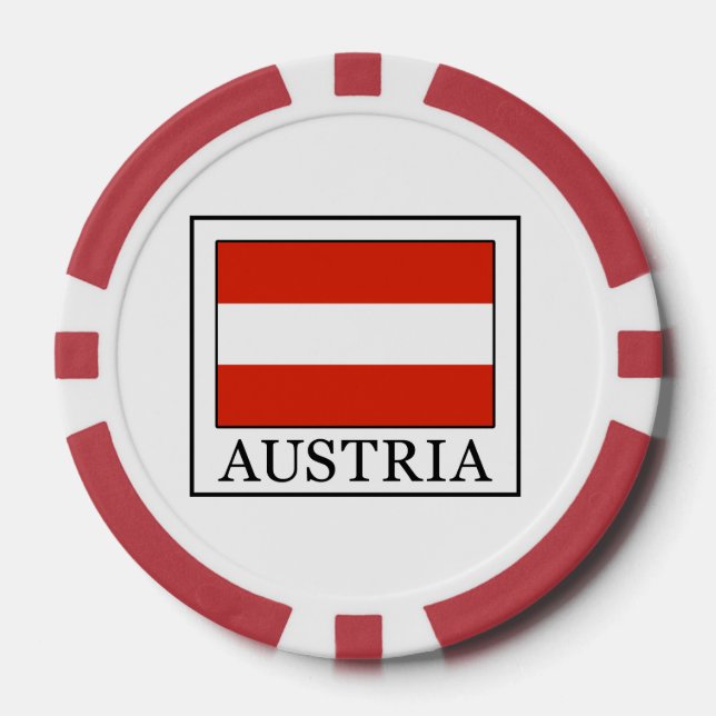 Juego De Fichas De Póquer Austria (Anverso)