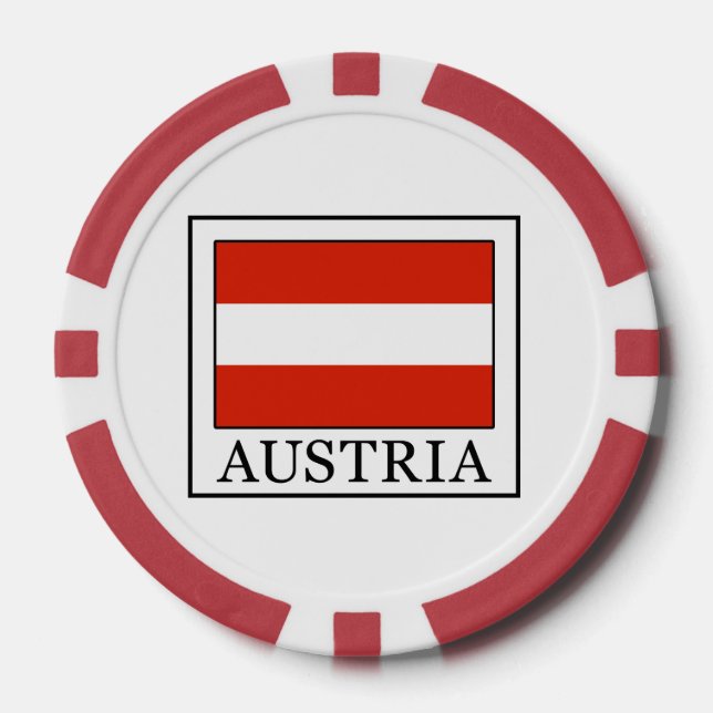 Juego De Fichas De Póquer Austria (Anverso)