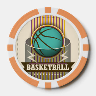 Juego De Fichas De Póquer Baloncesto Deporte Juego de pelotas Guay