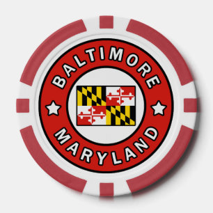 Juego De Fichas De Póquer Baltimore Maryland