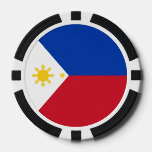 Juego De Fichas De Póquer Bandera de Filipinas