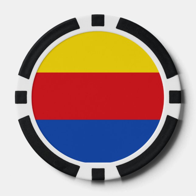 Juego De Fichas De Póquer Bandera de Holanda del Norte (Anverso)