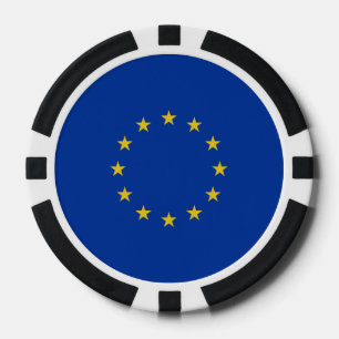 Juego De Fichas De Póquer Bandera de la UE