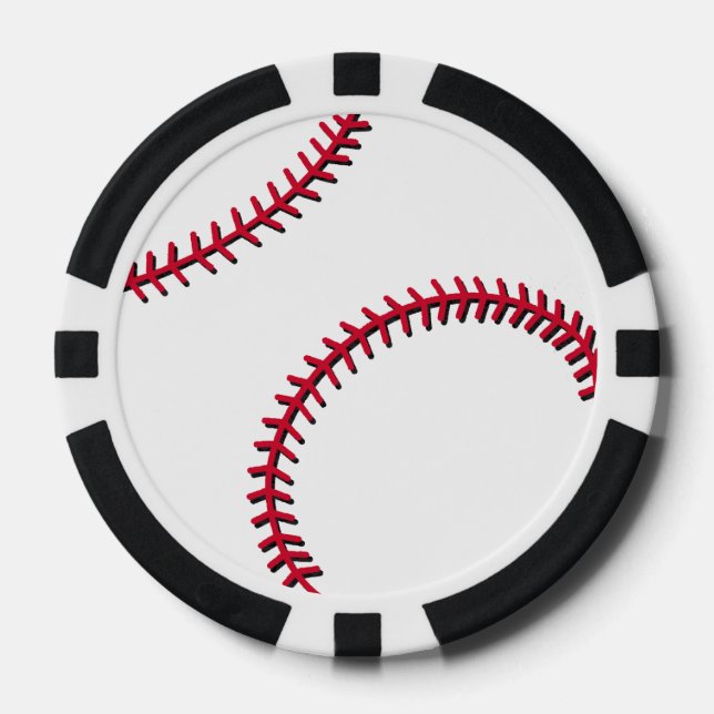 Juego De Fichas De Póquer Béisbol (Anverso)