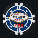 Juego De Fichas De Póquer Boda Favor Vegas Casino Chips de Poker<br><div class="desc">¡GUARDAR LA FECHA PARA LA NOVIA Y EL FABULOSO BODA DE GROOM! Ya sea que esté atando el nudo en Las Vegas o en su ciudad natal, estos afortunados favores de la recepción de bodas estilo casino seguro que satisfarán a sus huéspedes. Réplica de la famosa señal de Nevada WELCOME...</div>