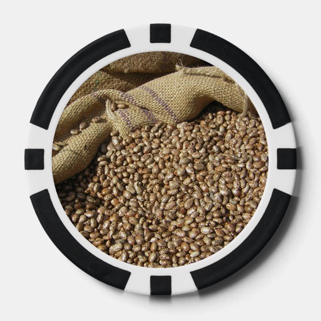 Juego De Fichas De Póquer Bolsa de habas (Anverso)