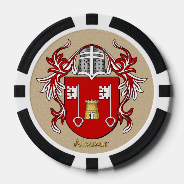 Juego De Fichas De Póquer Brazos herálicos de Alcazar (Anverso)