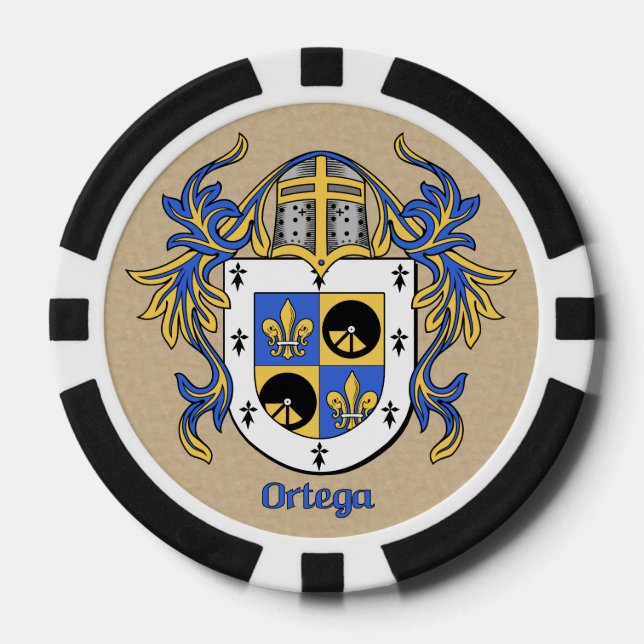 Juego De Fichas De Póquer Brazos ortega herálicos (Anverso)