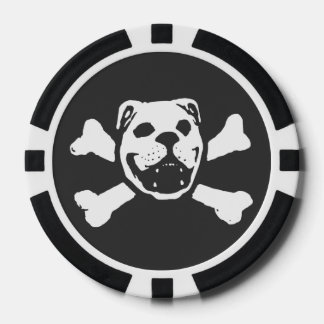 Juego De Fichas De Póquer BULLDOG SKULL (por Bulldog Haven NW) Poker Chip