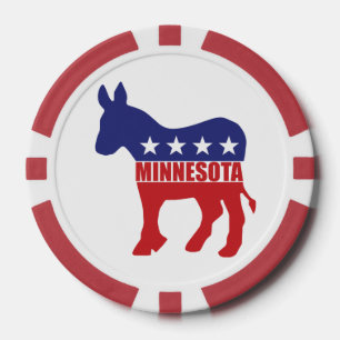Juego De Fichas De Póquer Burro demócrata de Minnesota