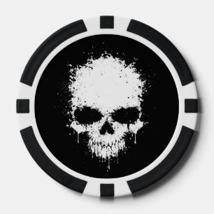 Juego De Fichas De Póquer calavera