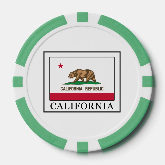 Juego De Fichas De Póquer California (Anverso)