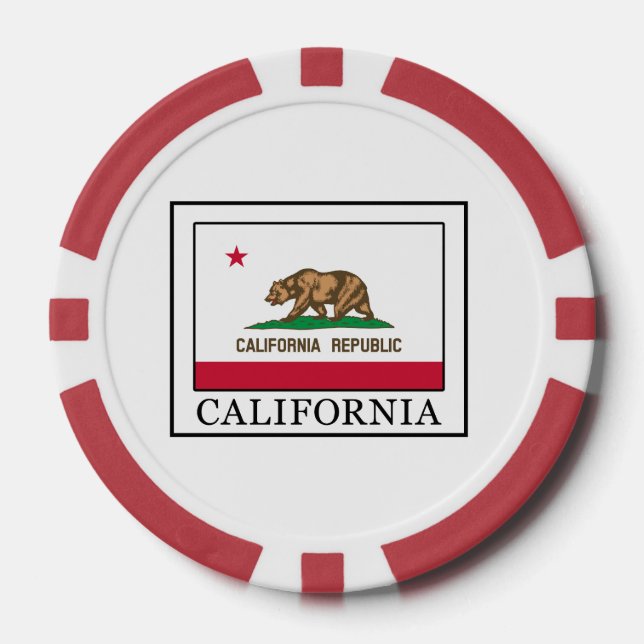 Juego De Fichas De Póquer California (Anverso)