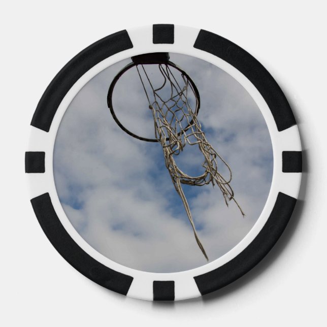 Juego De Fichas De Póquer Canción de baloncesto (Anverso)