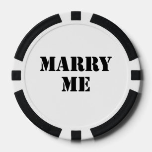 Juego De Fichas De Póquer Casar conmigo