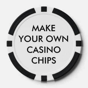 Juego De Fichas De Póquer CASINO CHIPS DE POKER NEGRO personalizado personal