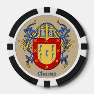 Juego De Fichas De Póquer Chaves brazos heráldicos