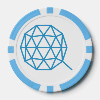 Juego De Fichas De Póquer Chip QTUM Cryptocurrency Clay Poker