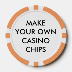 Juego De Fichas De Póquer CHIPS CASINO NARANJA Personalizado Personalizado P