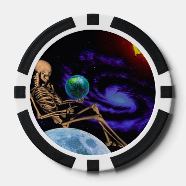 Juego De Fichas De Póquer Chips de Bones Poker (Anverso)