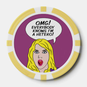 Juego De Fichas De Póquer chips de poker RETRO COMICS