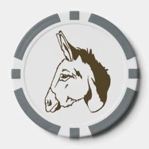 Juego De Fichas De Póquer ¡chipset marrón del póker del burro!