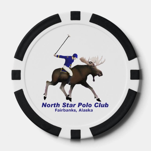 Juego De Fichas De Póquer Club de Polo North Star (Anverso)
