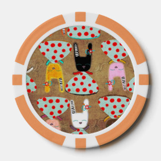 Juego De Fichas De Póquer Conejos