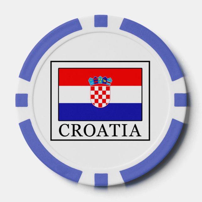 Juego De Fichas De Póquer Croacia (Anverso)