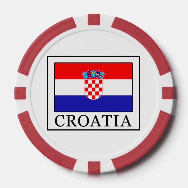 Juego De Fichas De Póquer Croacia (Anverso)