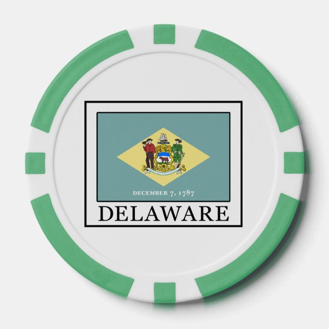 Juego De Fichas De Póquer Delaware (Anverso)