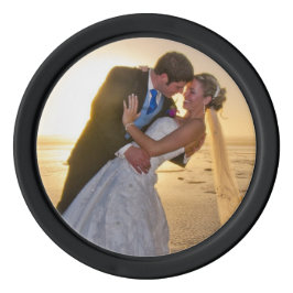 Juego De Fichas De Póquer Diseño de Boda Coral Rose Novia y Novio