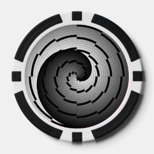 Juego De Fichas De Póquer Doble espiral Yin Yang por Kenneth Yoncich