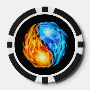 Juego De Fichas De Póquer Doble flor