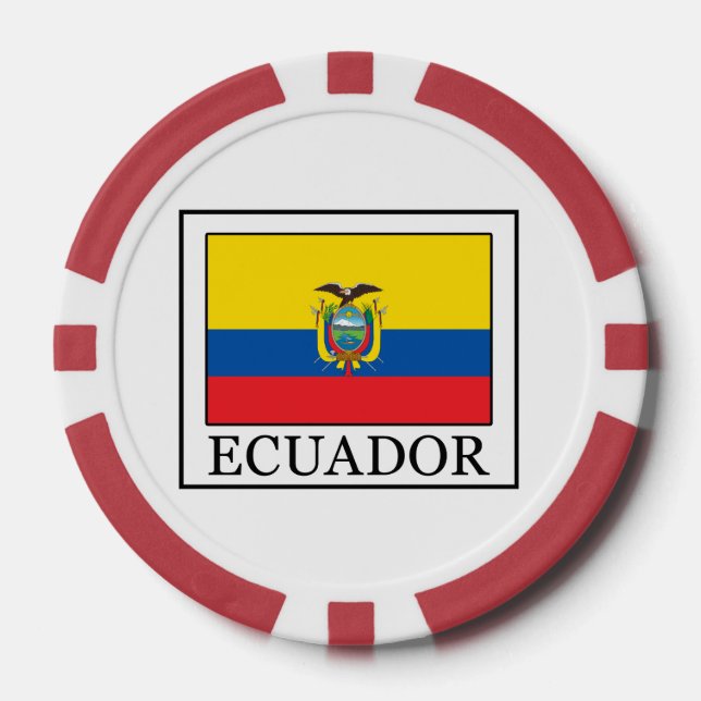 Juego De Fichas De Póquer Ecuador (Anverso)