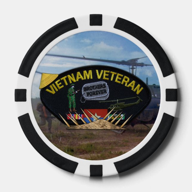 Juego De Fichas De Póquer ejército de la fuerza aérea marines nam (Anverso)