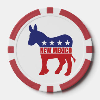 Juego De Fichas De Póquer El burro demócrata de Nuevo México