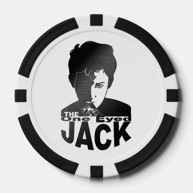 Juego De Fichas De Póquer El Jack de un ojo (Anverso)