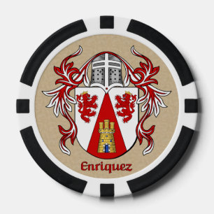Juego De Fichas De Póquer Enriquez Heraldic Arms