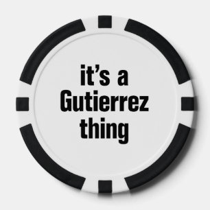 Juego De Fichas De Póquer es cosa de gutierrez