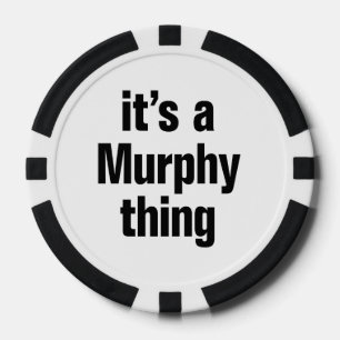 Juego De Fichas De Póquer es una cosa de murphy