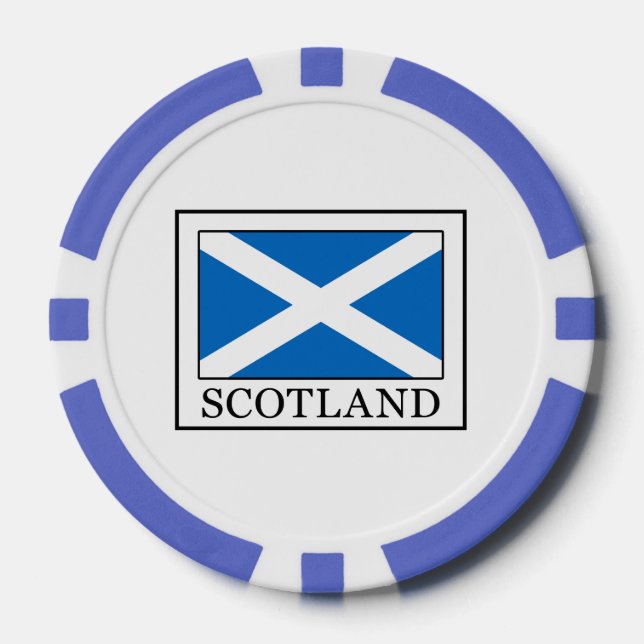 Juego De Fichas De Póquer Escocia (Anverso)