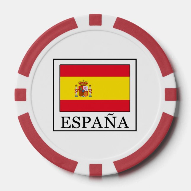 Juego De Fichas De Póquer España (Anverso)