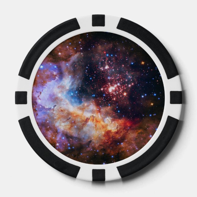 Juego De Fichas De Póquer Falln Westerlund Star Field (Anverso)