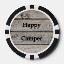 Juego De Fichas De Póquer Feliz Camper
