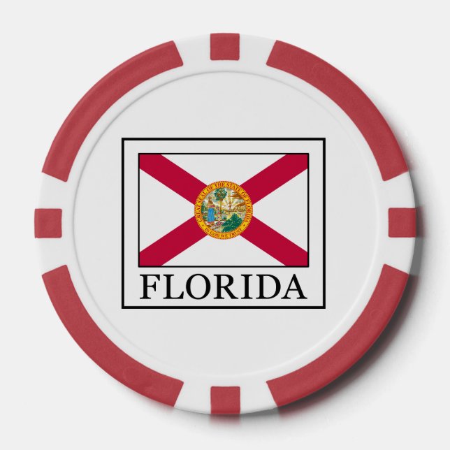 Juego De Fichas De Póquer Florida (Anverso)