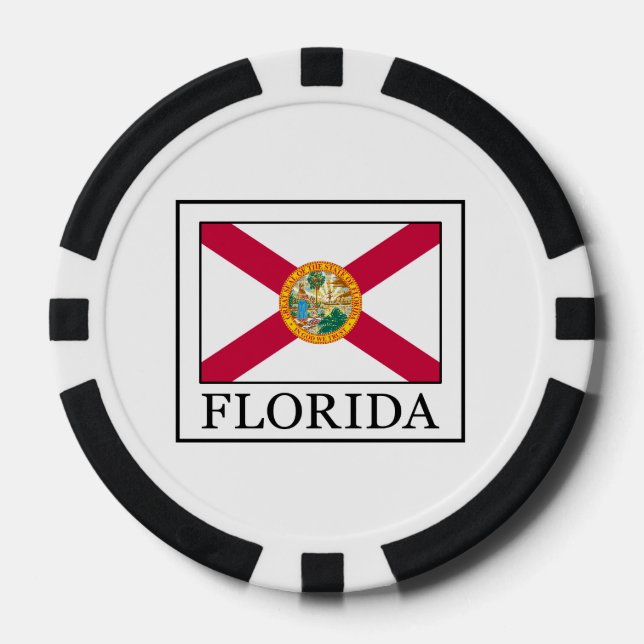 Juego De Fichas De Póquer Florida (Anverso)